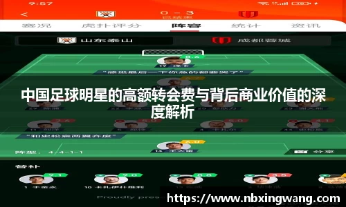 中国足球明星的高额转会费与背后商业价值的深度解析